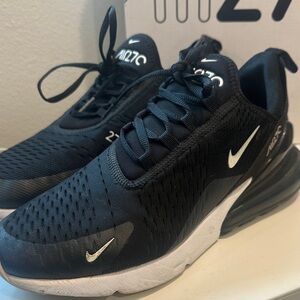 Nike Air Max 270 Black White Athletic Shoes